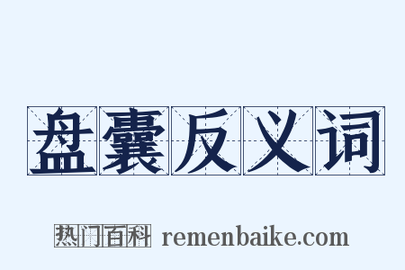 盘囊反义词是什么意思的图片